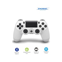Ps4-pc-android Box-android-Apple Uyumlu iOS Telefon Tablet Titreşimli Bluetooth Oyun Kolu Beyaz
