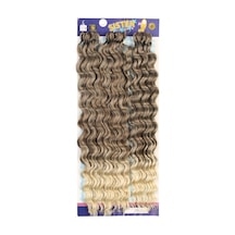 Sister Afro Dalgası Saç - Küllü Kahve / Platin Ombreli 8-613