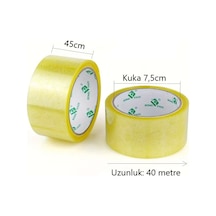 Şeffaf Koli Bandı En:45Mm Metraj:40M 6.Adet