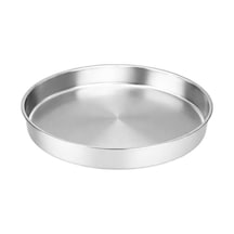 Paslanmaz Çelik Yuvarlak Fırın Tepsisi, 40x6 Cm, 7 Lt, Inox, Tek Parça, Ev Ve Profesyonel Mutfaklar İçin Diğer