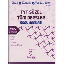 Karekök Yks Tyt Sözel Tüm Dersler Soru Bankası 1.Oturum
