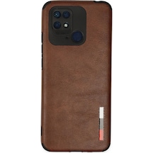 Ilkeshop Newface Xiaomi Redmi 10c Kılıf Loop Deri Silikon - Kahverengi