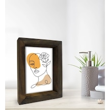 Bk Gift Banyo Dekoratif Doğal Masif Ahşap Çerçeve 15X20Cm-8