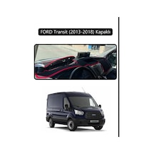 Ford Transit 2013-2018 Kapaklıtorpido Koruma Halısı Siyah Kenar