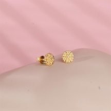Goldkupe 14 Ayar Altın Kar Tanesi Küpe 1,29 Gr-2184