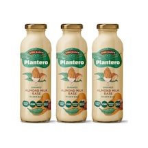 3'lü Badem Sütü Bazı Konsantre Bitkisel Süt 250gr, %100 Badem, Şekersiz