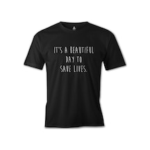 Grey'S Anatomy - Save Lives Siyah Erkek Tshirt