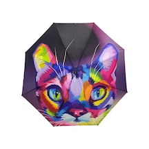 Marlux Kedi Desenli Şemsiye Mar-611 709607 Çok Renkli