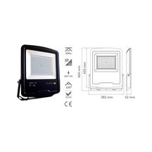 İnoled 200w 3000k Elegant Serisi Ip65 Günışığı Led Projektör 5208-02