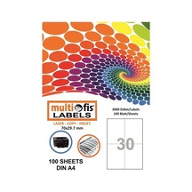 Multiofis 70X29.7 MM Laser Etiket 5229