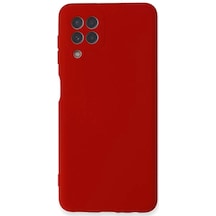 Newface Samsung Galaxy A22 Kılıf Nano İçi Kadife Silikon - Kırmızı