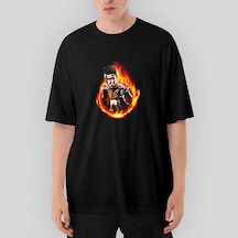muhammad Ali Dragon Oversize Siyah Tişört Siyah