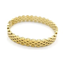 Oval Bilezik - Altın Çok Renkli