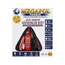 Üçgen Trafik Seti Üçgen Araç Trafik Seti. Araç Trafik Kiti. Araç Yangın Söndürücü.
