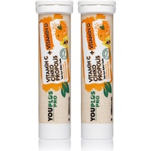 Youplus Pro Vitamin C D Çinko Propolis 15 Efervesan Tablet 2 Adet