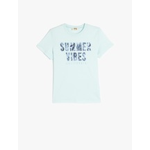 Koton Mavi Erkek Çocuk T-shirt 5skb10051tk Mavi