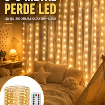 3x3 Metre Perde Led Işık Parti Ve Bahçe Dekorasyonu Yeni Nesil