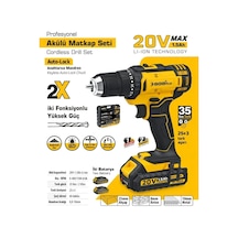 Sgs Plus SGS5249 Plastik Kutulu 20 Volt / 1.5 A Akülü Darbesiz Matkap