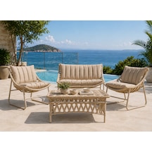 Rattan Bahçe Ve Balkon Takımı Willem Model 2+1+1