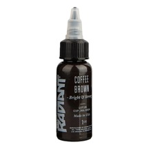 Coffee Brown Radiant Dövme Boyası 30ml Kahve Kahverengi Profesyonel Tattoo Ink