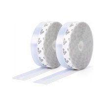 Tech 10 Metre Kapı Ve Pencere Bandı, Kendinden Yapışkanlı, Şeffaf Kapı Ve Pvc Pencere Fitili, Duşakabin, Cam, R 0.05 M