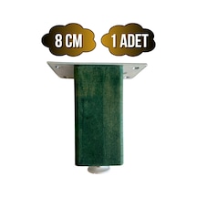 Kale Ayarlı Ahşap Ayak Mobilya Masa Ve Dolap Ayağı Yeşil Kayın/gürgen Ağacı 8cm 1 Adet Yeşil