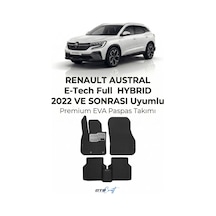 OtoCraft Renault Austral E-tech Full Hybrid 2022 Ve Sonrası Araca Özel 3d Havuzlu Eva Paspas 5 Parça