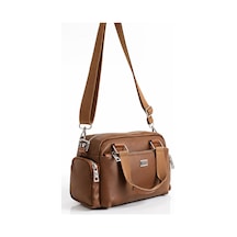 Vıatox Vx-1422 Kadın Çok Gözlü Ayarlanbilir Çapraz Askılı El Ve Omuz Çantası Taba