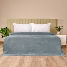 Sherpa Çift Kişilik Battaniye - Gri - 180x220 Cm Çok Renkli