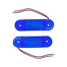 Tas 24v Side Marker Lamba 9 Ledli Mavi 8,5x2,5 Cm Tas.018m-24 2 Li