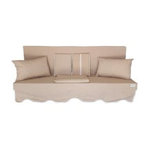 Mirzade Aqua Salıncak Minderi Su Geçirmez Kumaş Gri Sünger Fermuarlı Set-salıncak A.bej Açık Kahve