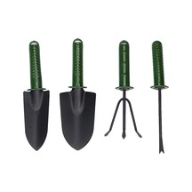 Sones Bahçe Aletleri Bahçe Küreği Çatal Tırmık Plastik Saplı Bahçe Aletleri Dört Set Bahçe Bitki Aletleri Seti