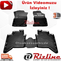 Toyota Uyumlu Hilux 3D Paspas Havuzlu Siyah 2015-2019 Arası Rizline