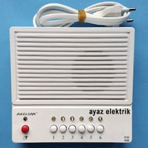 Akelsan 6 Lı Diafon Konuşma Merkezi Çaycı-Odacı-Kapıcı Diyafon