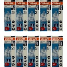 Osram Halopin 50w 60w 2800k Sarı Işık G9 Duylu Halojen Ampul 10 Adet