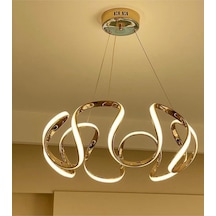 Büyük Gold Ledli Lüks Avize Gold