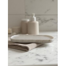 Mermer Banyo Düzenleyici Tepsi Gri