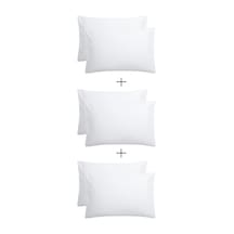 Stella Flavo 6'lı Yastık Kılıfı 50x70+20cm Kapaklı Beyaz