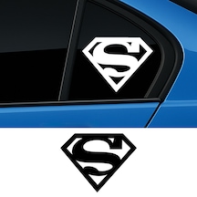 Superman Sticker, Oto Sticker, Kelebek Cam Sticker, Motor Sticker 15x12 Cm
