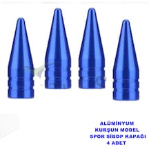 Sibop Kapağı Mavi Renk Kurşun Tip Alüminyum 4 Adet - Point