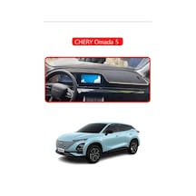 Chery Omada 5 Torpido Koruma Halısı Kırmızı Kenar