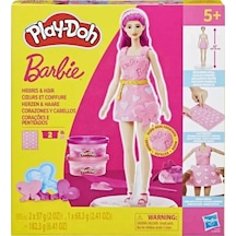 Play-doh Barbie Kalpler Ve Saçlar Çok  Renkli