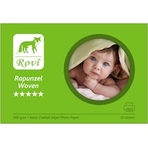 Rovi Rapunzel Dokuma Woven Fotoğraf Kağıdı 260gsm 50yp - A5