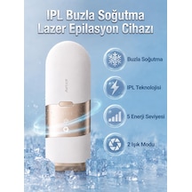 Airbot Aria Opal Ipl Tüy Alma Cihazı - Buz Soğutmalı Lazer Epilasyon Cihazı- Şampanya Altını