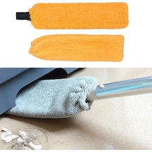 Saplı Mikrofiber Başlıklı Girintili Yüzey Temizleme Mopu Toz Alma Fırçası 10'lu Set
