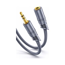 3.5mm Aux Ses Uzatma Kablosu 3 Metre, Erkek Dişi Stereo Jack Uzatıcı, Kulaklık Hoparlör Pc Tv Amfi Uyumlu, Altın Kaplama, Kayıpsız Hi-fi, Parazit Azaltıcı Pvc Kablo A230h
