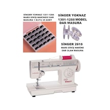 Sınger Yoknaz Dikiş Makinesi 1301-1288-1280 Ve Moderno 25 Adet Kutulu Masura İnce Olan Masura
