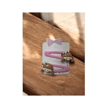 2 Li Çocuk Çıtçıt Toka Pembe - 676091030 Pembe