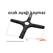 Ocak Ayağı 4 Kollu Cezve Aparatı Kaymaz Pişirme Aparatı Cezve Alt