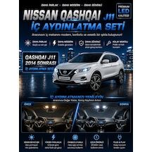 Nissan Qashqai J11 2014 Sonrası Premium Led İç Aydınlatma Seti 6000k Plug & Play